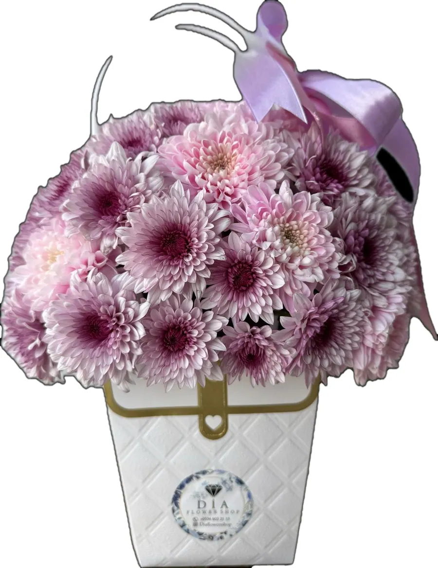 Çanta içinde aranjman — DİA Flowers Belek