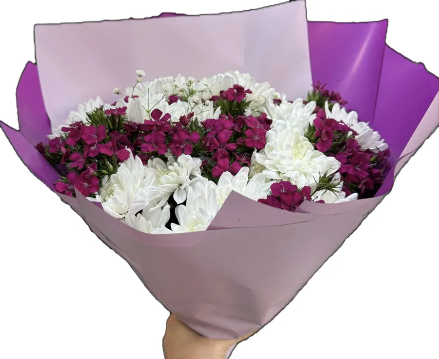 Mevsim çiçekleri buketi — DİA Flowers Belek