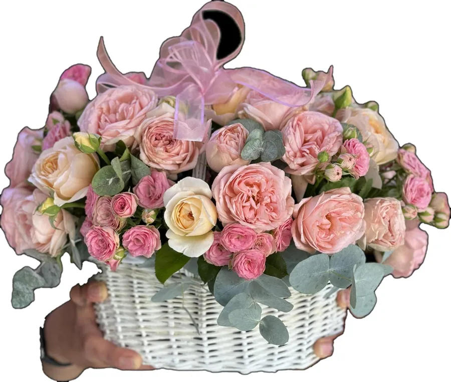 Sepette pembe güller — DİA Flowers Belek