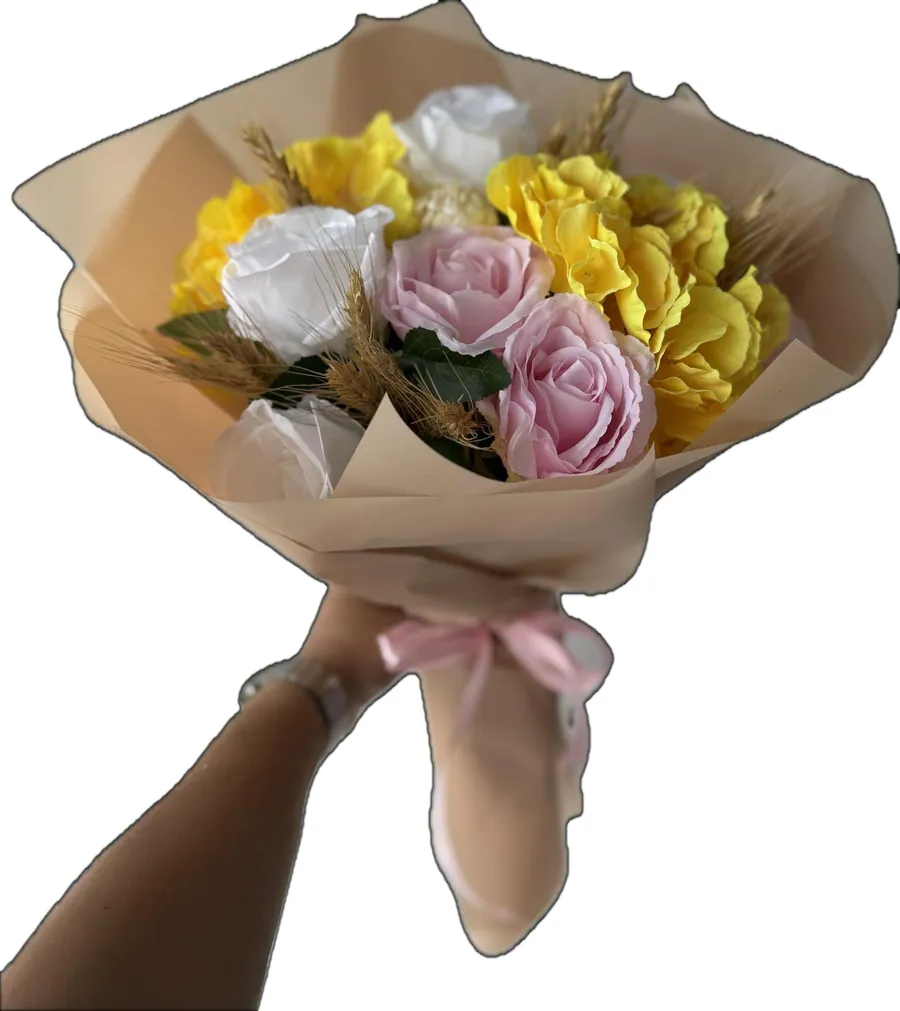 Solmayan (yapay) buket — DİA Flowers Belek
